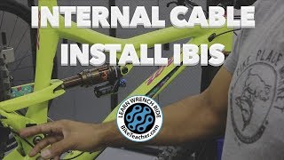 Install a new Derailleur cable on an internally routed bike Ibis Ripley [upl. by Emmerie878]