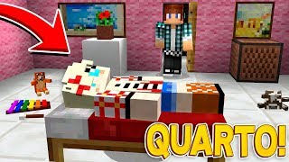 QUARTO NOVO DA NAMORADA PERFEITA   Casa Dos Youtubers 24  Minecraft [upl. by Swartz]