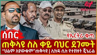 Ethiopia  ጠቅላዩ ስለ ቀይ ባህር ደገሙት፣ የኤርትራ ቁጣ፣ “ህልም አያውቁም”ጠቅላዩ፣ ሊከዱ ሲሉ የተያዙት ጄኔራል [upl. by Swart]