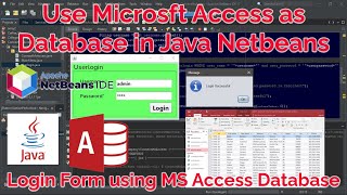 Java Login Form using Microsoft Access Database [upl. by Procter]