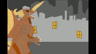 Mothra leos death godzilla  dc2 animation [upl. by Ayota961]