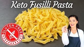 Keto Fusilli Pasta  Gluten Free  0g Net Carbs [upl. by Fuhrman971]