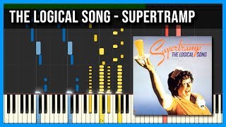 The Logical Song Supertramp  Piano Tutorial  MIDI 🎵 [upl. by Rivi]