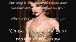 Taylor Swift Our Song Lyrics [upl. by Hoskinson]