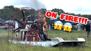 2000HP Airboat drag racing Gone Wrong [upl. by Weir]