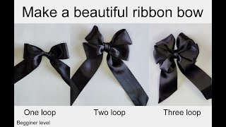 How to make a beautiful ribbon bow [upl. by Kenison]