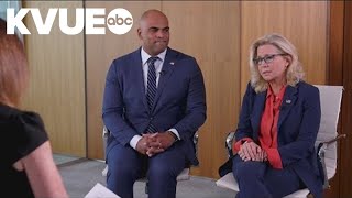 Republican Liz Cheney endorses Texas Democratic Congressman Colin Allred [upl. by Niatirb]