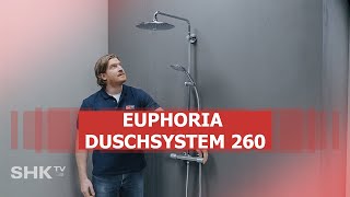 Grohe Installation EUPHORIA DUSCHSYSTEM 260  SHKTV Montage [upl. by Adlaremse725]