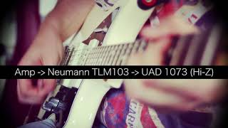 Preamp shootout Neve 1073 UAD vs STAM 1073 on E Guitar through TUBE AMP and TLM103 and SM58 [upl. by Ajoop]