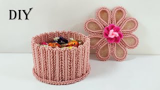 Newspaper and Macrame Crafts  DIY Basket Ideas [upl. by Leirraj135]