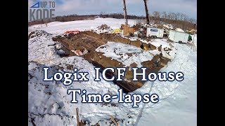 Timelapse of Logix ICF House  Built to the Rafters [upl. by Nyliahs]