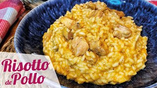 RISOTTO DE POLLO CREMOSO 🍗🍚 Receta fácil de arroz con pollo [upl. by Raddy885]