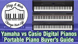 Yamaha P515 P125 amp P45 vs Casio PX770 amp PX160 Digital Pianos  Keyboard Shootout [upl. by Ssej]