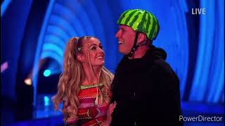 Bez and Angela Egan skating in Dancing on Ice 16122 [upl. by Izogn]