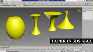 Taper In 3Ds Max [upl. by Esertal744]