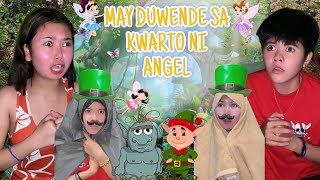 MAY DUWENDE SA KWARTO NI ANGEL  BEST FUNNY VIDEO  GOODVIBES [upl. by Nivlek686]