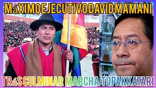 Trás culminar marcha TupakKatari su máximo Ejecutivo David Mamani sufrió un atentando que lo dejó [upl. by Odysseus167]