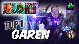 Wild Rift Garen TOP 1  S12 Challenger ranked game  build [upl. by Nibla]