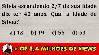 PROBLEMA DE MATEMÁTICA COM FRAÇÃO  NÍVEL 1  1  Prof Robson Liers  Mathematicamente [upl. by Yelac]