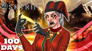 I Spent 100 Days In Skyrim Legendary Difficulty As A Vampire Skyrim Movie [upl. by Nyliram]