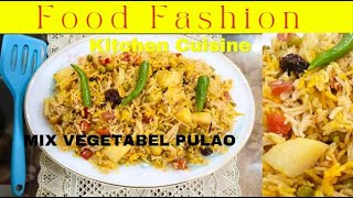 Mix Vegetable Pulao سبزی پلاؤ بنانے کا طریقہ Recipe by Food Fashion [upl. by Cornew]