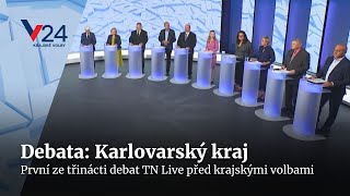 Předvolební debata Karlovarský kraj  Krajské volby 2024 [upl. by Lenwood438]