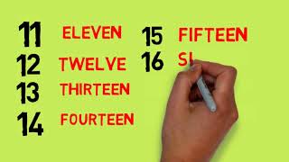 LEARN NUMBER 1 TO 20 WITH ENGLISH SPELLING FOR KIDS TODDLER [upl. by Sibley]