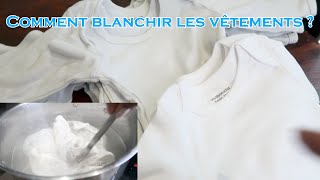 Comment blanchir les vêtements blanc déteint [upl. by Ahsaei89]