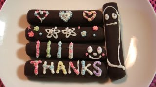 Deco Chocolate Stick Kit Interesting Japanese DIY Candy Kit [upl. by Edelstein223]