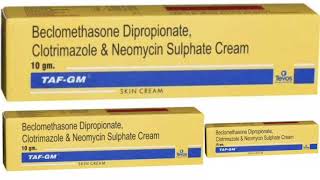 TAF GM CREAM Beclomethasone Dipropionate Clotrimazole amp Neomycin Sulphate Cream [upl. by Annahs177]