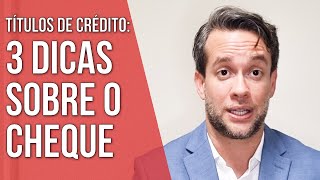 ACEITE ENDOSSO E AVAL NO CHEQUE  TÍTULOS DE CRÉDITO  Direito Empresarial [upl. by Ahsemrac]