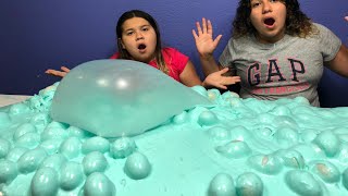 6 GALLONS OF SUPER FLUFFY EASTER EGG SLIME  MAKING A GIANT SUPPER FLUFFY SLIME [upl. by Yerac330]