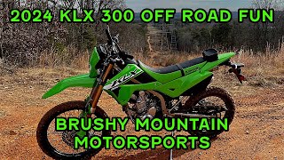 2024 KLX 300 Off Road Riding  Brushy Mountain Motorsports Trails  KLX 300 Off Road Performance [upl. by Marvin]