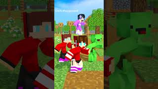 JJs Hit a Street light with MAIZEN 🤣  Minecraft Animation shorts minecraftanimation minecraft [upl. by Joab728]