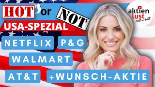 USAktien SPEZIAL Netflix ATampT Procter amp Gamble Walmart amp WunschAktie mit Suchtfaktor [upl. by Ennove]