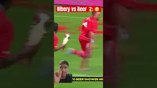 Ribery vs Beer 😳 amazinggoals football shorts viralshorts [upl. by Analla]