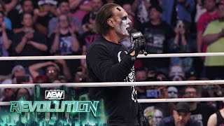 EXCLUSIVE After AEW Revolution went off the air Sting shared some final words [upl. by Ozan]