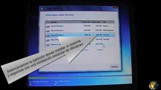 Instalación Windows 7 en partición GPT desde USB [upl. by Malinde]