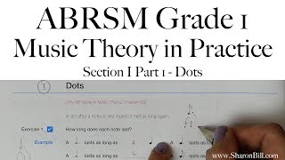 ABRSM Grade 1 Music Theory Section I Part 1 Dots with Sharon Bill [upl. by Way]