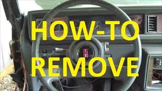 How to remove the steering wheel in your Classic GM Vehicle [upl. by Atteynad]