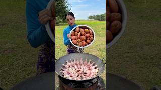 Chicken leg crispy with potato cook recipe food recipe cooking shortvideo shorts [upl. by Cicely]