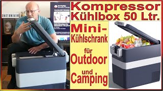 KROAK 50 Liter Kompressor Kühlbox  Test  Mini Kühlschrank mit 1224230V für LKW Camping amp Outdoor [upl. by Aicil]