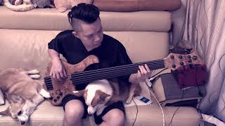 Obscura Diluvium Ekpyrosis Fretless bass cover [upl. by Enyehc]