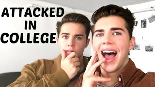 GETTING ATTACKED IN COLLEGE  Storytime  Coyle Twins [upl. by Salchunas878]