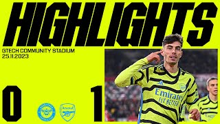 HAVERTZ WITH THE WINNER  Brentford vs Arsenal 01  Late header earns us all three points [upl. by Urana512]