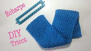 DIY Tricot Écharpe avec métier à tisser [upl. by Rocher]