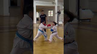 KUMITE🥊🥊 duniaalfarabi karatekids inkai [upl. by Neelcaj]