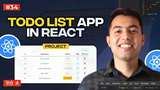 34 React Project  Build a Complete Todo App from Scratch with Advanced Features [upl. by Suiddaht]