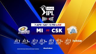 VIVOIPL 2018 Mumbai Indians vs Chennai Super Kings [upl. by Eelimaj26]