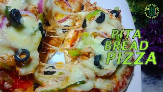 Pita Pizza Recipe  Quick and Easy Pita Pizza Just 10 minutes  Pita Bread Pizza [upl. by Dimond955]